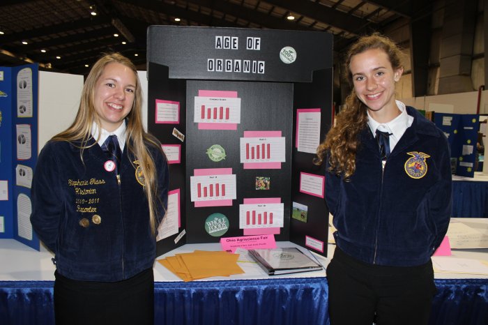 Agriscience fair ffa ag gold project members jessie ohio trace zane take journal country proehl stephanie pose winning glass state